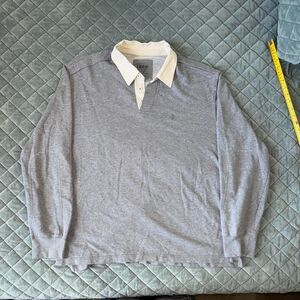 IZOD Luxury Sport Long Sleeve Rugby Polo Shirt